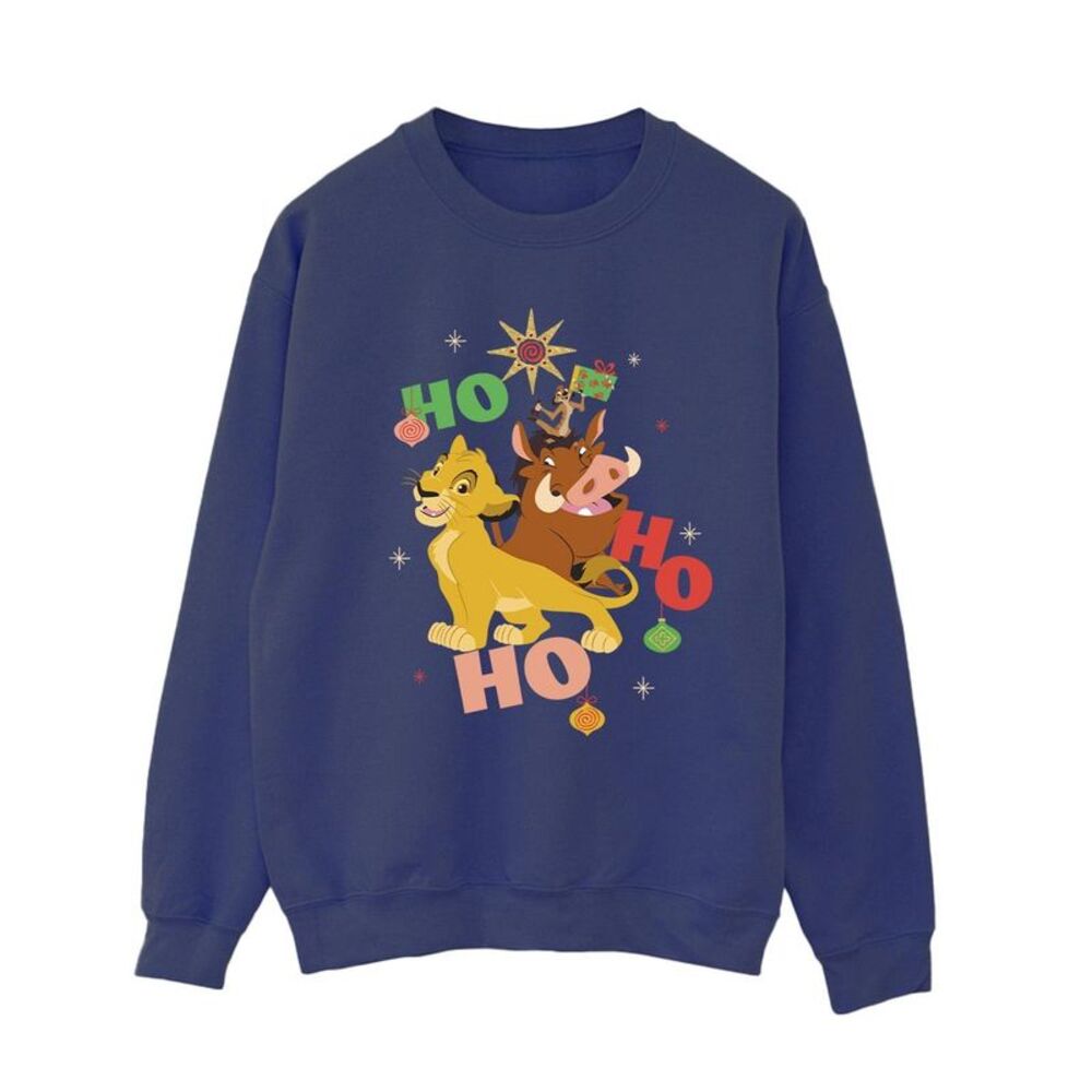 The Lion King Womens/Ladies Ho Ho Ho Sweatshirt / Navy Blue
